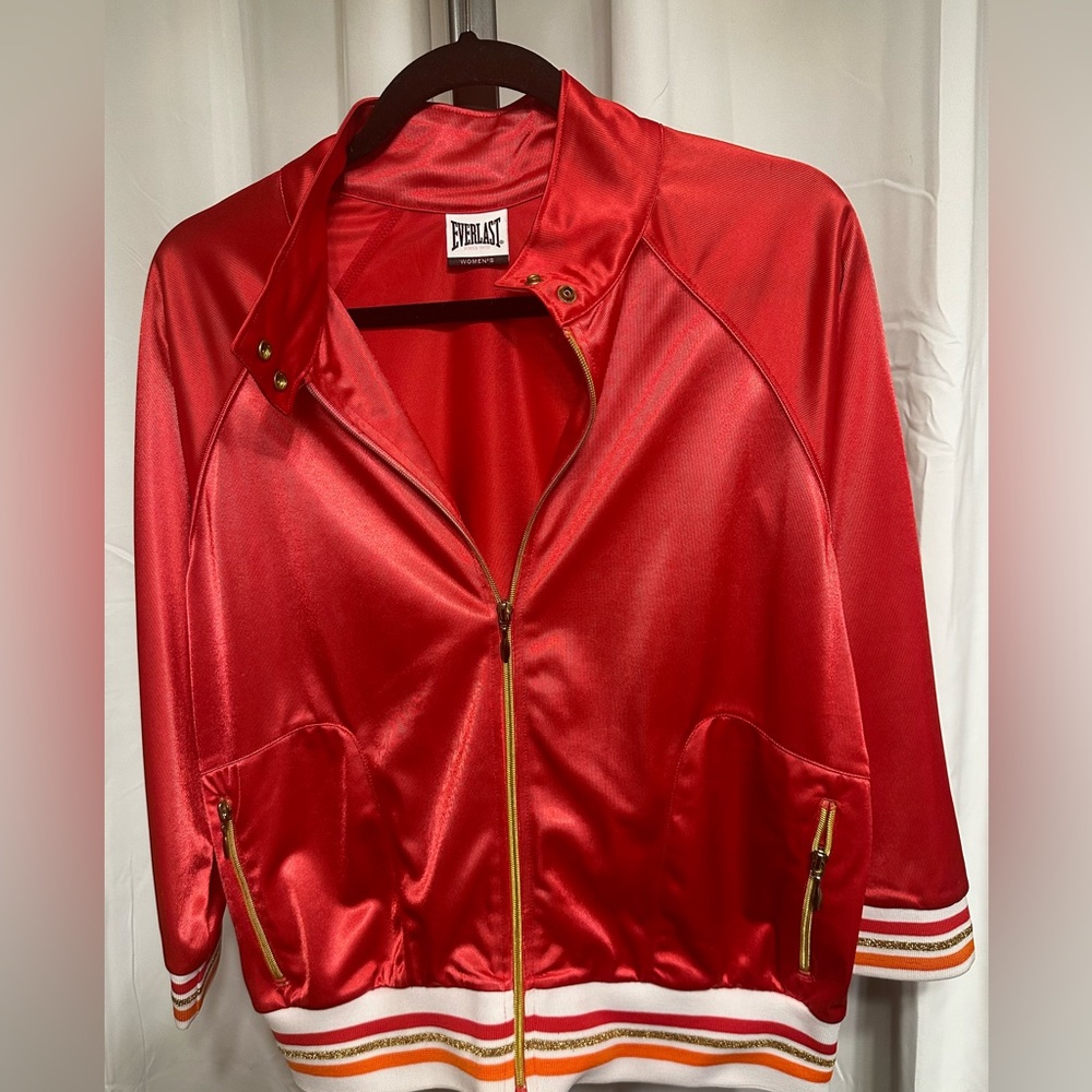 Red Sporty “ Everlast” Bomber Chic Jacket